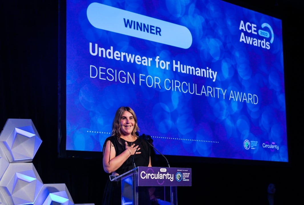 2022 ACE Award winner is Pioneering underwear recycling in Australia -  Circularity Live